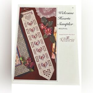 Welcome Hearts Sampler Bellpull